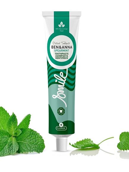 PASTA DE DIENTES DENTFRICO DE MENTA VERDE CON FLOR 75 ML 1 UD. (ALEMANIA) BEN Y ANNA