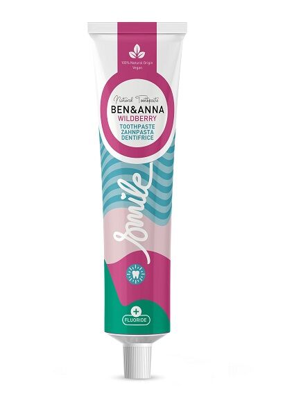 PASTA DE DIENTES DENTFRICO DE BAYAS SILVESTRES WILDBERRY CON FLOR 75 ML 1 UD. (ALEMANIA) BEN Y ANNA