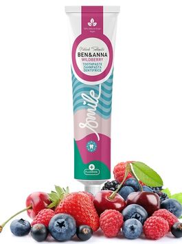 PASTA DE DIENTES DENTÍFRICO DE BAYAS SILVESTRES WILDBERRY CON FLÚOR 75 ML 1 UD (ALEMANIA) BEN&ANNA - ECO