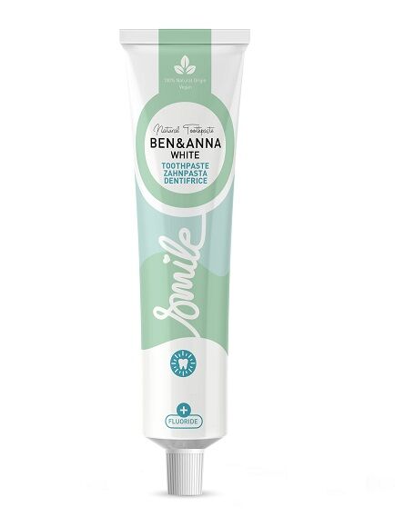 PASTA DE DIENTES DENTÍFRICO DE WHITE ALOE VERA CON FLÚOR 75 ML 1 UD. (ALEMANIA) BEN Y ANNA