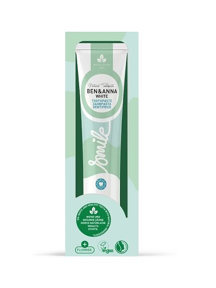 PASTA DE DIENTES DENTÍFRICO DE WHITE ALOE VERA CON FLÚOR 75 ML 1 UD. (ALEMANIA) BEN Y ANNA