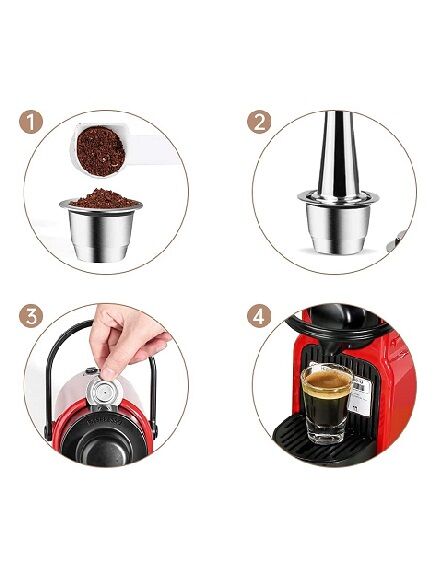 CÁPSULA REUTILIZABLE NESPRESSO DE ACERO INOXIDABLE 1 UD. (CHINA)