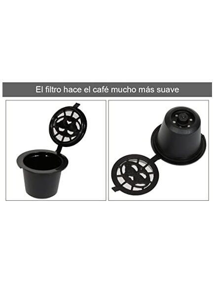 CÁPSULA REUTILIZABLE NESPRESSO DE PVC Y FILTROS DE ACERO INOXIDABLE 1 UD. (CHINA)