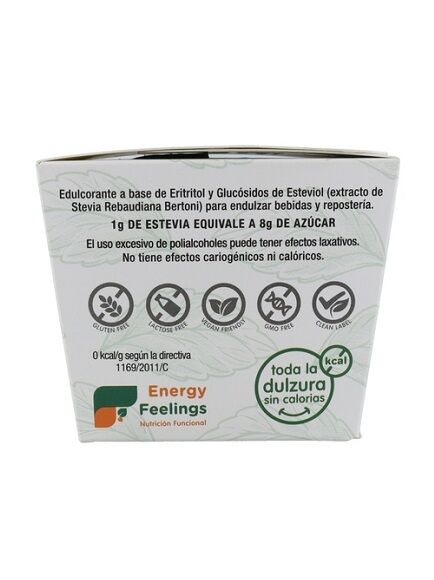 ESTEVIA + ERITRITOL 100 SOBRES INDIVIDULALES 1 UD (XXXXXX) ENERGY FEELINGS - ECO