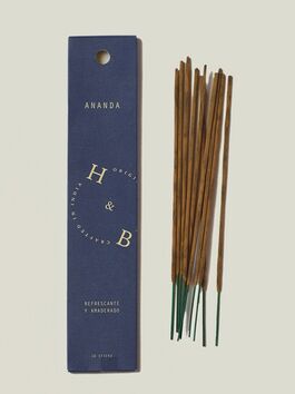 INCIENSO NATURAL ANANDA - RELAJANTE - SIN TÓXICOS 1 UD (INDIA) H&B - ECO