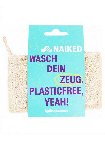 ESPONJA DE FREGAR DE LUFA 1 UD - PLASTIC FREE YEAH (ESPAÑA) NAIKED - ECO