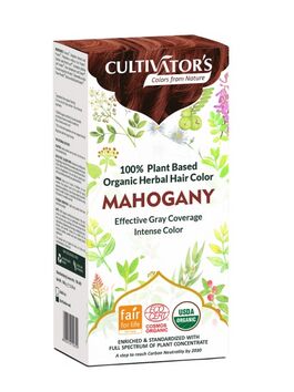 TINTE DE HENNA - TONO CAOBA 100 GR 1 UD (INDIA) CULTIVATORS - ECO