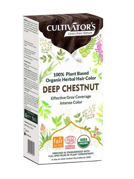 TINTE DE HENNA - TONO CASTAÑO OSCURO 100 GR 1 UD (INDIA) CULTIVATORS - ECO