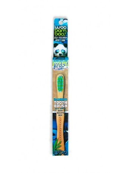CEPILLO DIENTES DE BAMBÚ NIÑOS - SUPER SUAVE 1 UD (USA) WOOBAMBOO