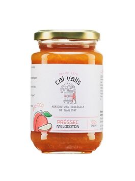 MERMELADA DE MELOCOTÓN CON AGAVE 375 GR - CRISTAL (LLEIDA) CAL VALLS - ECO