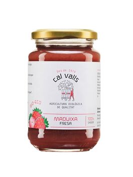 MERMELADA DE FRESAS CON AGAVE 375 GR - CRISTAL (LLEIDA) CAL VALLS - ECO