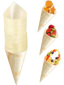 CONO MADERA DESECHABLE 17,5CM X 7,5CM 1 UD (XXXXXXXXX)