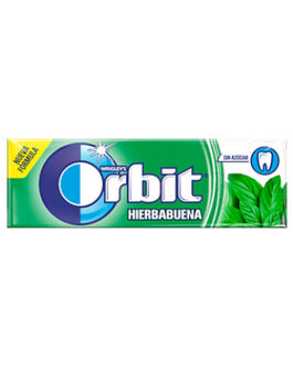 CHICLES EN GRAGEA SABOR HIERBABUENA SIN AZÚCAR 10 C 1 UD (CALIFORNIA) ORBIT
