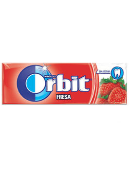 CHICLES EN GRAGEA SABOR FRESA SIN AZÚCAR 10 C 1 UD (CALIFORNIA) ORBIT
