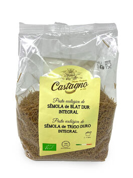 FIDEOS DE TRIGO INTEGRAL SEMOLA 500 GR 1 UD (ITALIA) CASTAGNO - ECO
