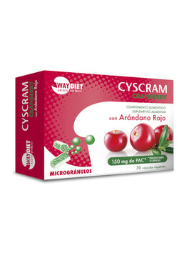 CYSCRAM CRANBERRY 30 CAP. DE PHYTOGRANULOS 1 UD (CANTABRIA) WAYDIET
