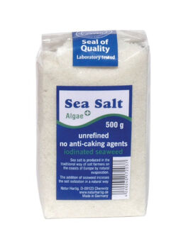 SAL MARINA NATURAL FINA CON ALGAS MARINAS RICAS EN YODO 500 GR 1 UD (PAQUISTÁN) NATUR HURTIG