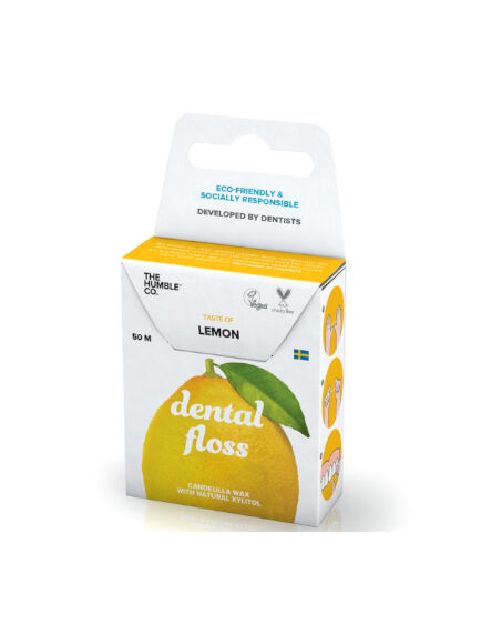 HILO DENTAL CON SABOR LIMÓN 50 METROS 1 UD (SUECIA) THE HUMBLE CO - ECO