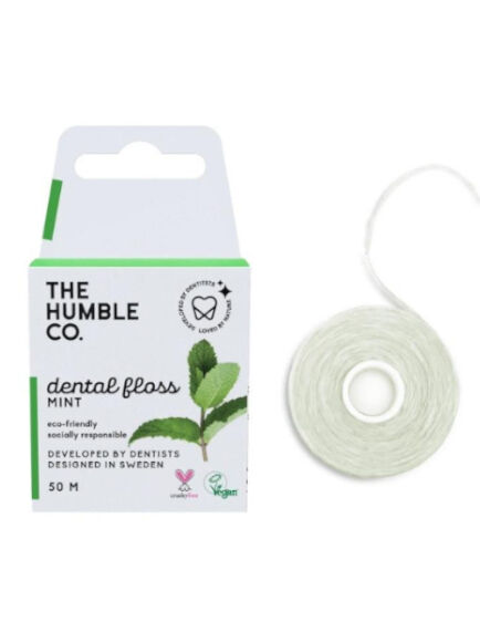 HILO DENTAL CON SABOR MENTA FRESCA 50 METROS 1 UD (SUECIA) THE HUMBLE CO - ECO