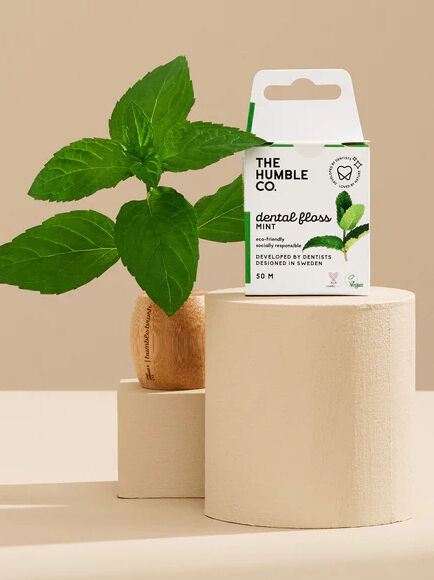 HILO DENTAL CON SABOR MENTA FRESCA 50 METROS 1 UD (SUECIA) THE HUMBLE CO - ECO