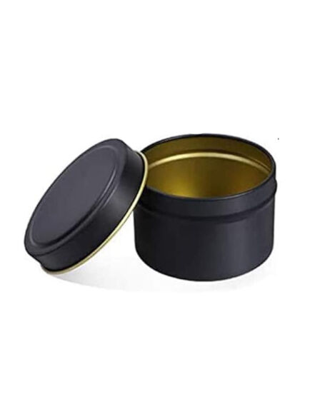 LATA JABONERA DE METAL COLOR NEGRO 135 ML 1 UD. (XXXXXXXXX)