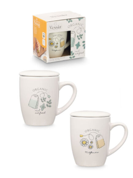 TAZA PORCELANA CON FILTRO Y TAPA TRADITIONAL 340 ML (CHINA)