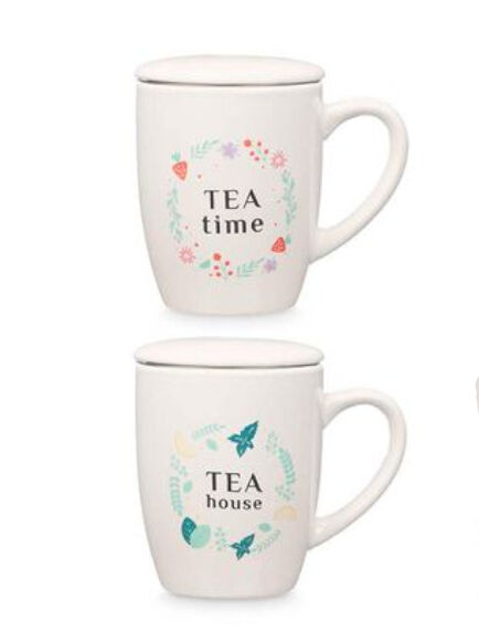 TAZA PORCELANA CON FILTRO Y TAPA TRADITIONAL 340 ML (CHINA)