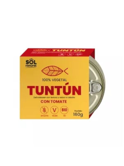 TUN TÚN CABALLA VEGANA CON TOMATE 160 GR (BARCELONA) SOL NATURAL - ECO