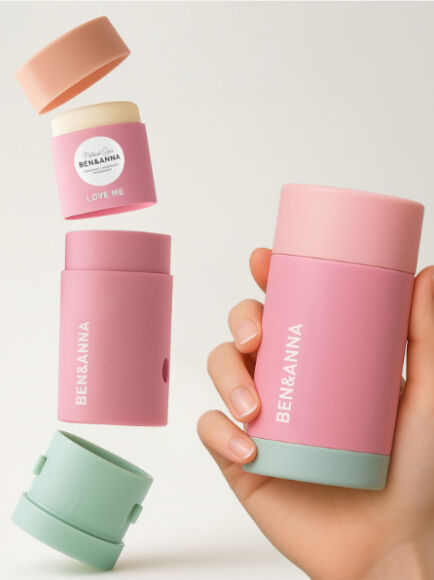 DESODORANTE SÓLIDO EN BARRA LOVE ME EN ENVASE REUTILIZABLE + RECARGA 40 GR 1 UD (ALEMANIA) BEN&ANNA - ECO