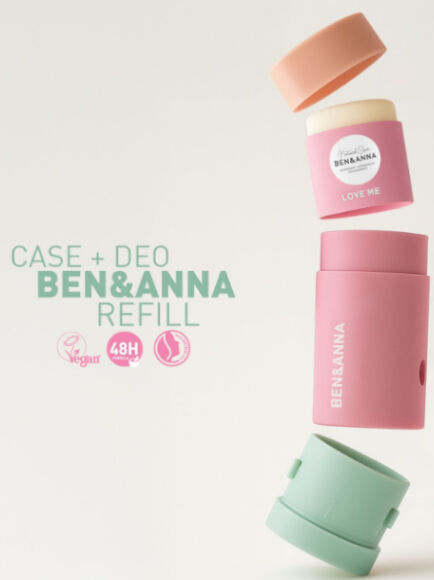 DESODORANTE SÓLIDO EN BARRA LOVE ME EN ENVASE REUTILIZABLE + RECARGA 40 GR 1 UD (ALEMANIA) BEN&ANNA - ECO