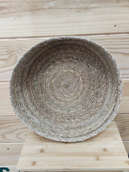 CESTA BANDEJA GRANDE DE SEAGRASS NATURAL REDONDA 1 UD (CHINA)