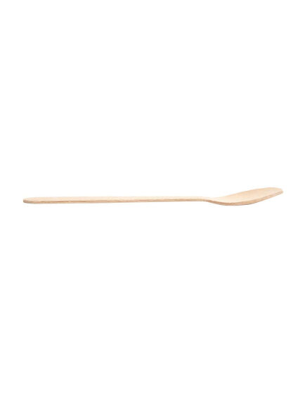 CUCHARITA DE MADERA TIPO POSTRE/CAFÉ 11 CM NATURAL 1 UD (MADRID)