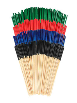 PALITOS/PINCHITOS DE BAMBÚ NATURAL 12 CM CON PUNTA DIF. COLOR 1 UD (CHINA)