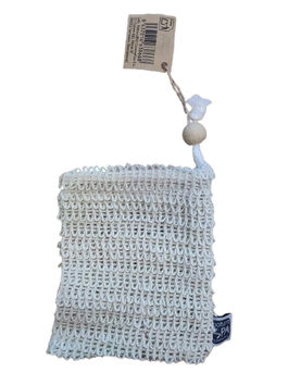 BOLSA JABONERA DE SISAL Y ALGODÓN 14 x 11 CM 1 UD (ESPAÑA) NATURASPA