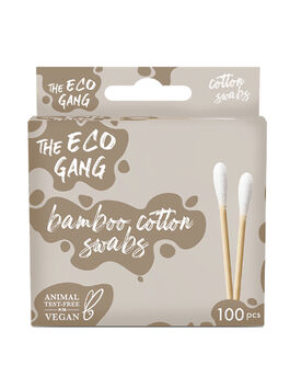 BASTONCILLOS DE OÍDOS BIODEGRADABLES DE BAMBÚ Y ALGODÓN 100 UD 1 UD (CHINA) THE ECO GANG - ECO