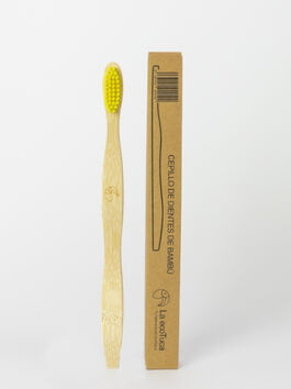 CEPILLO DIENTES DE BAMBÚ BÁSICO AMARILLO ADULTO 1 UD (ALEMANIA) LA ECOTUCA - ECO