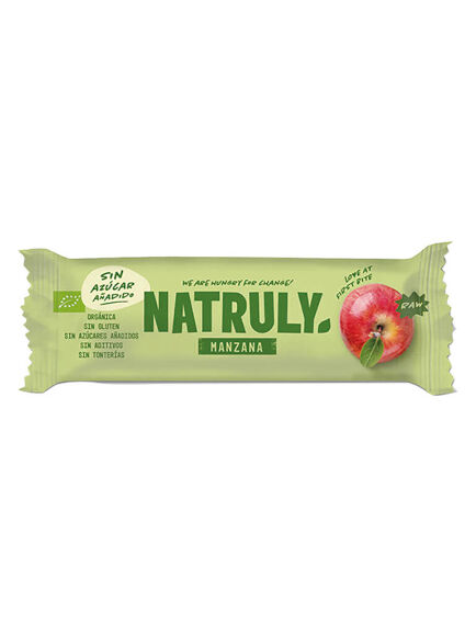 BARRITA RAW DE MANZANA SIN AZÚCAR 40 GR 1 UD (ESPAÑA) NATRULY - ECO