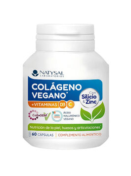 COLÁGENO CON VIT. D3, C, ZINC, SILICIO Y ÁCIDO HIALURÓNICO 60 CAPS. 1 UD (ESPAÑA) NATYSAL